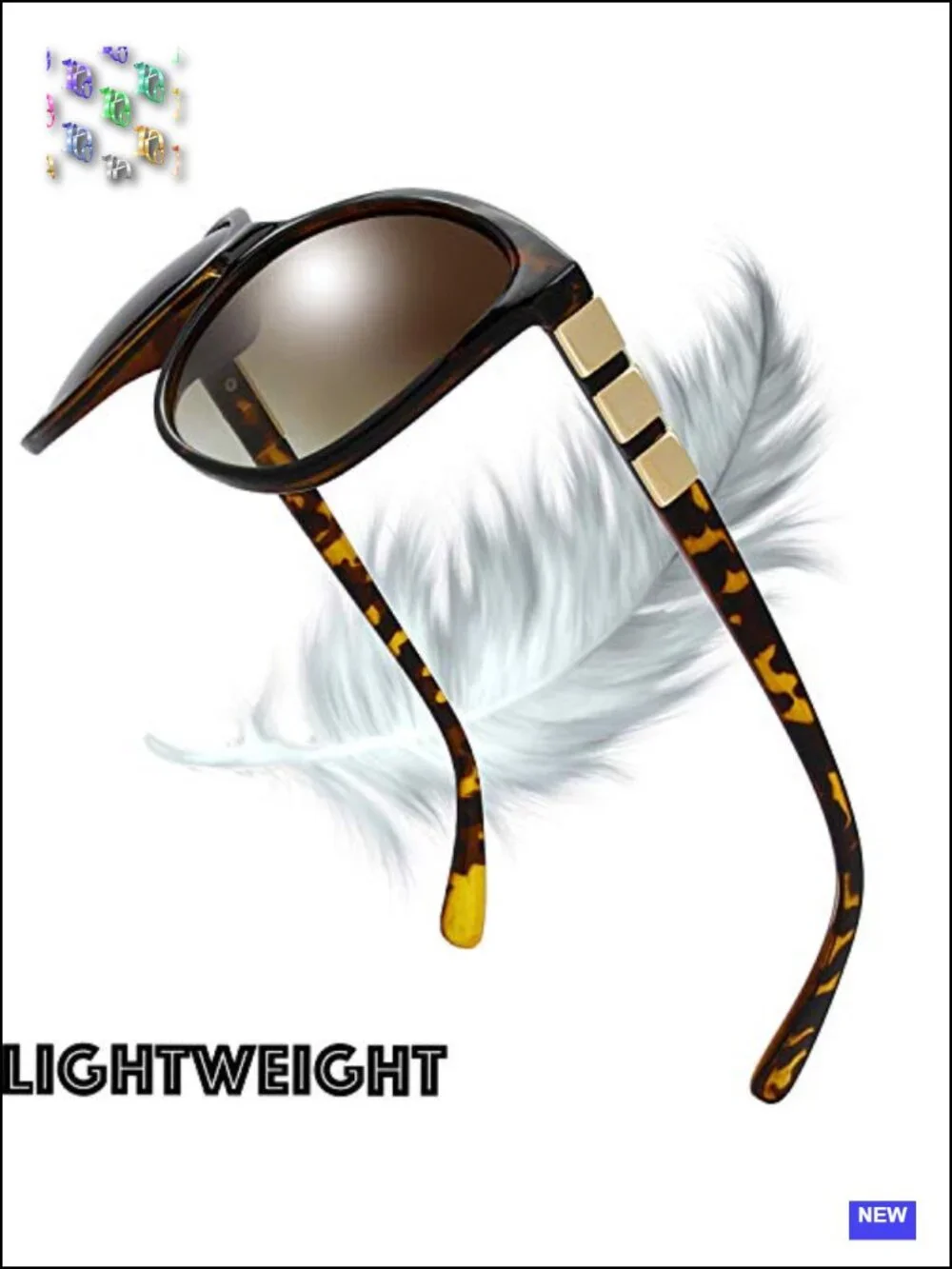 Women's Oversized Cat Eye Sunglasses UV Protection Gradient Lens Composite Frame